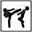 Serious Kicking Fighter Stance