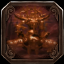 Golden Evil Statue