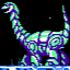 Blue Bronchiosaurus Defeated