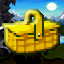 Golden Picnic Basket