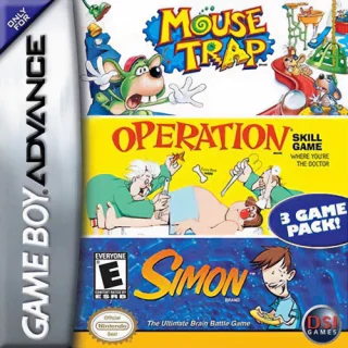 3 Game Pack!: Mouse Trap + Simon + Operation